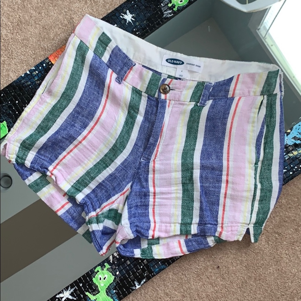 OLD NAVY FUN LINEN SHORTS